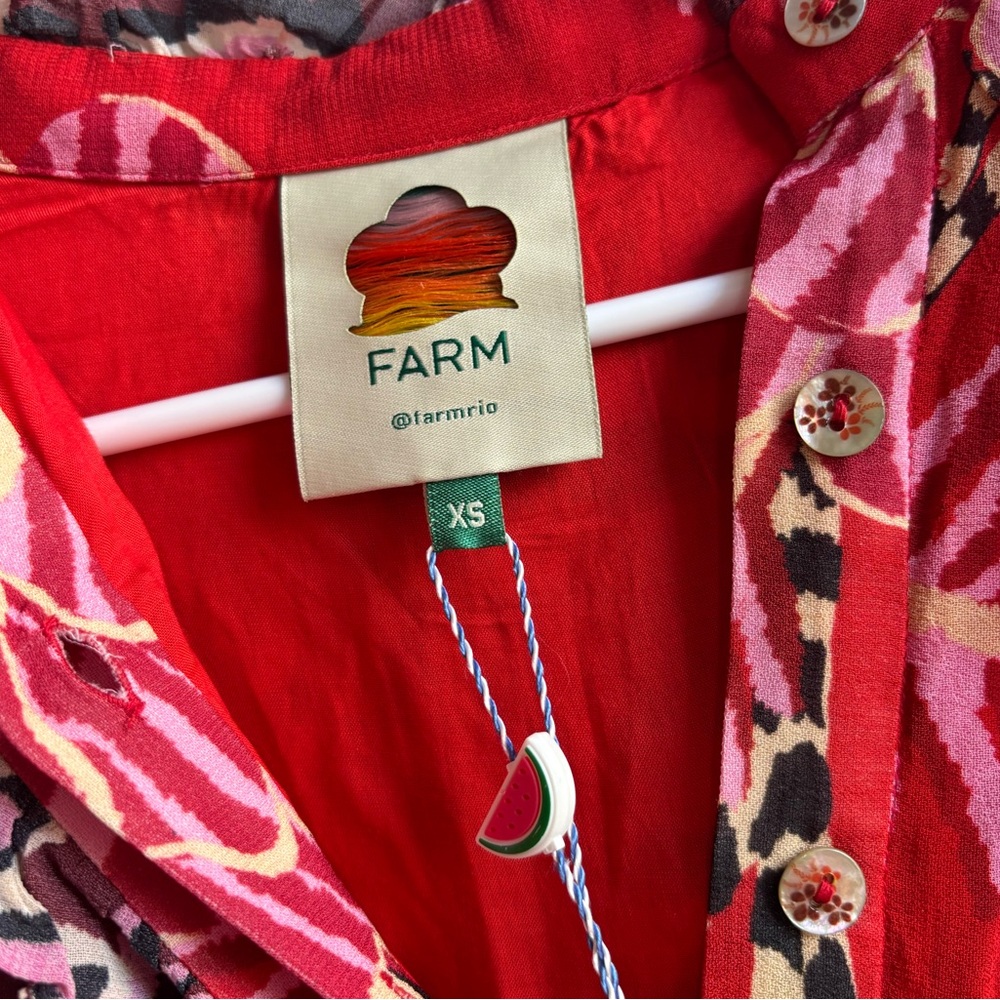 Farm Rio | Mixed Floral Ruffled Mini Dress - Picture 5 of 6